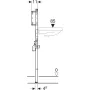 Geberit Duofix keskeny mosdó szerelőelem 112–130 cm, fali csaptelephez 111.274.00.2