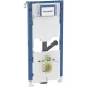 Geberit Duofix fali WC-szerelőelem 112 cm, Sigma 12 cm-es öblítőtartállyal, csatlakozócsonkkal szagelszíváshoz 111.367.00.6