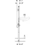 Geberit Duofix mosdó szerelőelem 130 cm, falon kívüli csaptelephez 111.437.00.2