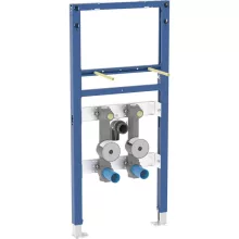   Geberit Duofix mosdó szerelőelem112 cm álló csaptelephez és két vízmérő egységgel, elzárószelep és csatlakozó t-idom 111.473.00.2