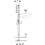 Geberit Duofix mosdó szerelőelem 112-130 cm, falsík alatti szerelésű fali csaptelephez 111.493.00.1