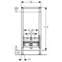 Geberit Duofix bidé szerelőelem fali bidé részére 111510001 (111.510.00.1)