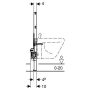 Geberit alacsony 82cm Duofix szerelőelem fali bidé részére 111515001 (111.515.00.1)