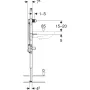Geberit Duofix 130 cm mosdó szerelőelem, fali csaptelephez falsík alatti vezérlődobozzal 111.558.00.2
