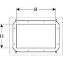 Geberit Duofix szerelőelem tárolórekeszhez 50x30 cm, csempézhető 111.594.00.1