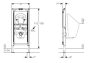 Geberit Duofix vizelde elem, 112–130 cm, univerzális, falon kívüli vezérléshez 111686001 (111.686.00.1)