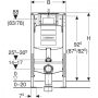 Geberit Duofix Bambini 97 cm magas szerelőelem gyermek álló WC-hez tartállyal 111.922.00.5 (111922005)