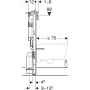 Geberit Duofix szerelőelem gyermek fali WC-hez Sigma 12 cm 111923006