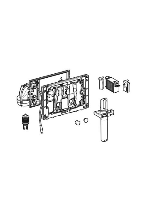 Geberit DuoFresh modul automatikus bekapcsolással, vízkezelő tabletta bedobónyílással, Sigma 8 cm falsík alatti öblítőtartályhoz, fényes króm 115.052.21.2