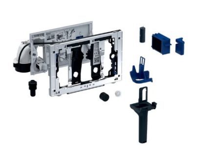 Geberit DuoFresh modul kézi működtetésű, vízkezelő tabletta bedobónyílással, Sigma 8 cm falsík alatti öblítőtartályhoz, fényes króm 115.053.21.2