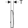 Geberit Delta15 nyomólap öblítőtartályhoz, magasfényű krómozott kivitelben