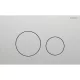 Geberit Sigma40 nyomólap szálcsiszolt kivitelben easy-to-clean bevonattal modern WC működtetéshez