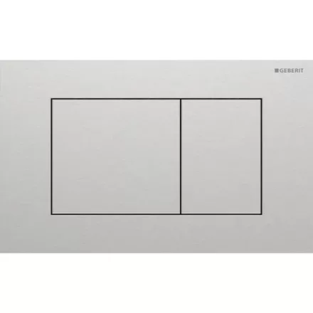 Geberit Sigma40 működtetőlap kétmennyiséges öblítéshez szálcsiszolt kivitelben easy-to-clean bevonattal