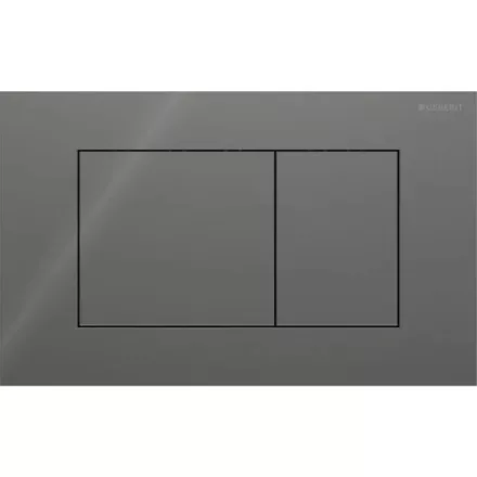 Geberit Sigma40 üveg nyomólap szögletes gombokkal láva színben modern WC működtetéshez