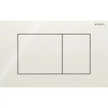 Geberit Sigma40 működtetőlap kétmennyiséges öblítéshez homokszürke kivitelben modern WC rendszerhez