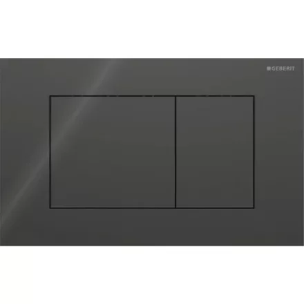 Geberit Sigma40 működtetőlap kétmennyiséges öblítéshez fekete kivitelben modern WC rendszerhez