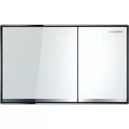 Geberit Sigma60 működtetőlap fehér és tükrös kivitelben falsíkba ágyazott kialakítással