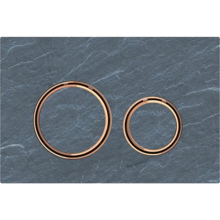 Geberit Sigma21 működtetőlap, 2 mennyiséges öblítéshez, vörösarany/mustang pala 115.650.JM.1