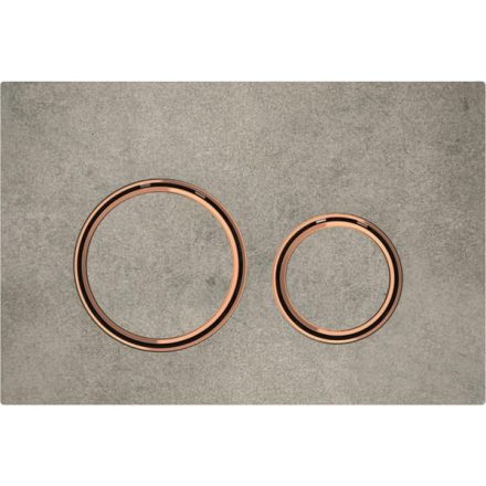 Geberit Sigma21 működtetőlap, 2 mennyiséges öblítéshez, vörösarany/betonszerű 115.650.JV.1
