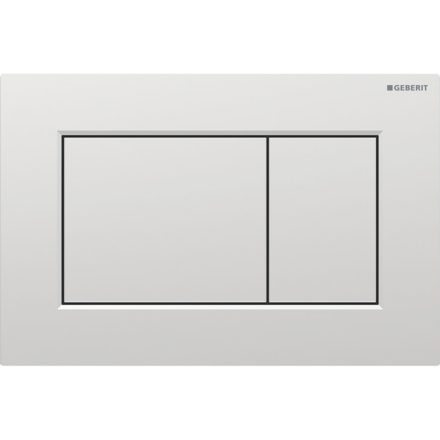 Geberit Sigma01 szögletes működtetőlap 2 mennyiséges öblítéshez, matt króm easy to clean bevonattal 115.660.JQ.1