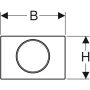 Geberit Sigma10 nyomólap, öblítés-stop működtetésű, szálcsiszolt 115.758.SN.5