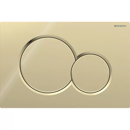 Geberit Sigma01 nyomólap nemessárgaréz kivitelben, modern WC működtetőlap