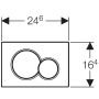 Geberit Sigma01 nyomólap nemessárgaréz 115770DT5 (115.770.DT.5)