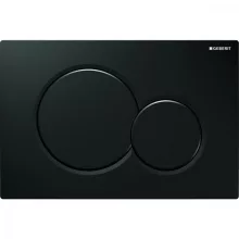 Geberit Sigma01 nyomólap fekete színben, modern WC működtetőlap kivitelben