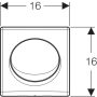 Geberit Basic pneumatikus vizelde vezérlés, fehér 115820115 (115.820.11.5)