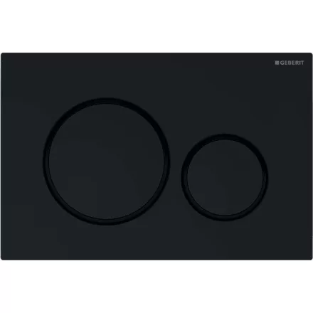Geberit Sigma20 nyomólap fényes fekete és matt fekete kivitelben