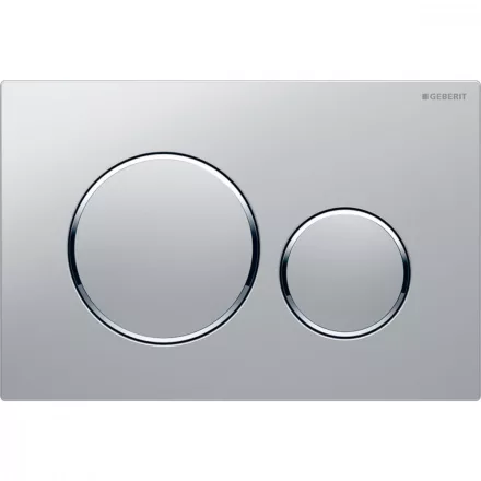 Geberit Sigma20 működtetőlap 2 mennyiséges öblítéshez matt és fényes króm kivitelben easy-to-clean felülettel