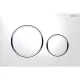 Geberit Sigma20 nyomólap króm és fehér kivitelben modern WC-rendszerhez