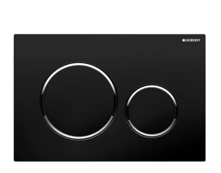Geberit Sigma20 nyomólap fekete kivitelben modern WC-rendszerhez
