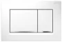 Geberit Sigma20 nyomólap fehér és fényes króm kivitelben modern WC-rendszerhez