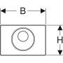 Geberit Sigma10 érintésmentes működtetőlap, elektronikus működtetéssel, elemes, 2 mennyiséges öblítés, szálcsiszolt 115.891.SN.6