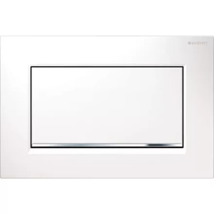 Geberit Sigma30 nyomólap fehér és króm kivitelben modern WC működtetéshez