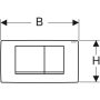 Geberit Twinline30 működtetőlap, 2 mennyiséges öblítéshez, fehér 115.899.KJ.1