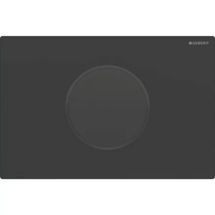 Geberit Sigma10 érintésmentes nyomólap kétöblítéses rendszerhez fekete és matt fekete easy-to-clean kivitelben