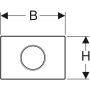 Geberit Sigma10 érintésmentes működtetőlap, elektronikus működtetéssel, elemes, 2 mennyiséges öblítés, fényes/matt króm 115.908.KH.6