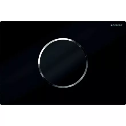 Geberit Sigma10 érintésmentes működtetőlap elektronikus működtetéssel fekete és fényes króm kivitelben