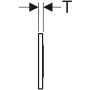 Geberit Sigma10 érintésmentes működtetőlap, elektronikus működtetéssel, elemes, 2 mennyiséges öblítés, fekete/fényes króm 115.908.KM.6