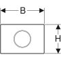 Geberit Sigma10 érintésmentes működtetőlap, elektronikus működtetéssel, elemes, 2 mennyiséges öblítés, szálcsiszolt 115.909.SN.6