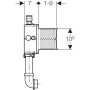 Geberit Beépítőkészlet, Geberit vizeldevezérléshez elektronikus működtetéssel 116002001 (116.002.00.1)