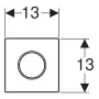 Geberit 10 típusú pneumatikus vizelde vezérlés 116015SN1 (116.015.SN.1)
