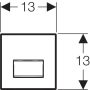 Geberit 50 típusú pneumatikus vizelde vezérlés 116016SD5 (116.016.SD.5)