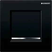   Geberit vizeldevezérlés pneumatikus működtetéssel, 30 típusú működtetőlap, fekete/fényes króm 116.017.KM.1