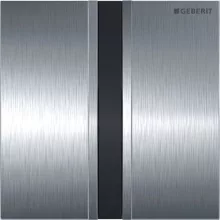   Geberit vizeldevezérlés elektronikus működtetéssel, hálózati üzem, 50 típusú takarólap, szálcsiszolt króm 116.026.GH.1