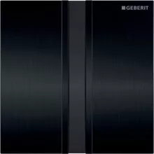   Geberit vizeldevezérlés elektronikus működtetéssel, hálózati üzem, 50 típusú takarólap, feketekróm/szálcsiszolt 116.026.QD.1