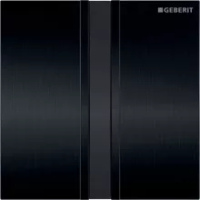   Geberit vizeldevezérlés elektronikus működtetéssel, elemes működtetés, 50 típusú takarólap, feketekróm/szálcsiszolt 116.036.QD.1