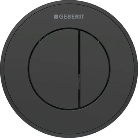 Geberit 10 típusú pneumatikus, 2 mennyiséges öblítésű vezérlő, fekete/matt fekete 116.055.DW.1